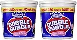 Dubble Bubble Tub, Original Flavor, 380-Count, 60.3 Oz(3.7 lb) (Pack of 2)
