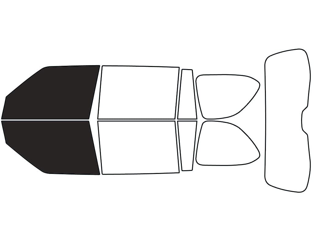 Rvinyl Window Tint Kit Compatible with Nissan Armada 2017-2023 - Front Precut Kit - 20%