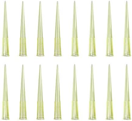 Sheeppe Pipette Tips 200 UL 1000 PCS Clear Yellow Laboratory Universal Plastic Liquid Pipette Pipettor Tips