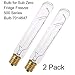 40W T6.5 Tubular Filament Bulb for Subzero Fridge Light Bulb 500 Series by Technical Precision - for 501F 501R 550 532 542 561 590 - Clear Finish Appliance Bulb Intermediate E17 Base - 120V - 2 pack