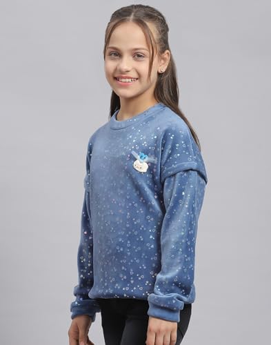 Image of Monte Carlo Girls Printed Round Neck Full Sleeve Sweatshirt (523063583)