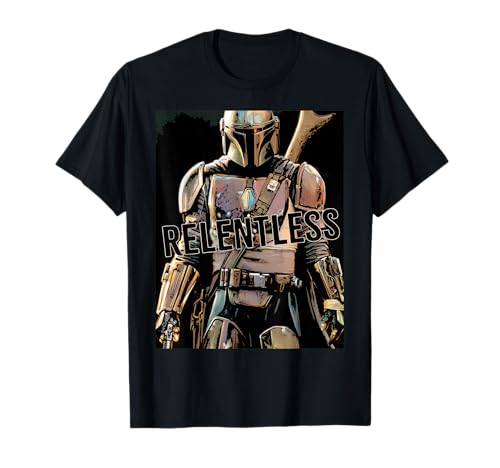 Image of Star Wars The Mandalorian Relentless Bounty Hunter T-Shirt