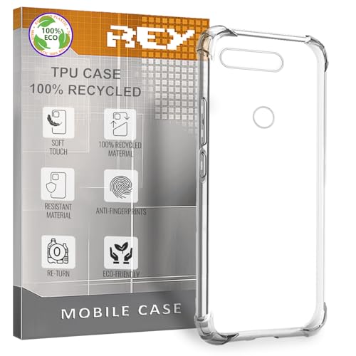 REY Funda para ONEPLUS 5T / One Plus 5T, Anti-Shock Ecológica y Transparente, Ultra Fina 0,33mm, Esquinas Reforzadas, Silicona TPU Reciclado de Alta Resistencia y Flexibilidad