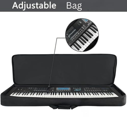 Image of IMAGINEA 61 Keys Electric Piano Keyboard Bag | 38-Inch Waterproof Padded Bag with Shoulder Strap and Storage Pocket | Compatible with PSR-F52, F51, E263 & Casio CTK 2550, CTK 3500, CT-S200, CT-S300