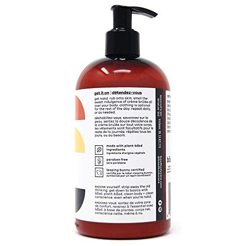 Basd Organic Moisturizing Body Lotion, Indulgent Crème Brulee, Natural Skin Care, Vegan, Hypoallergenic, 15.2 Ounce Bottle #TOP1