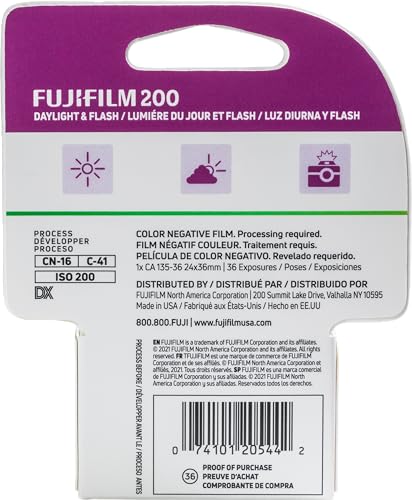 Image of Fujifilm Fujicolor 200 Color Negative 35mm Roll Film, 36 Exposures