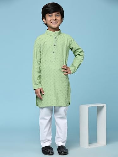 Image of Pro-Ethic Style Developer Boys Cotton Kurta Pajama For Kid's Ethnic Wear | Cotton Kurta Pajama (S-227)