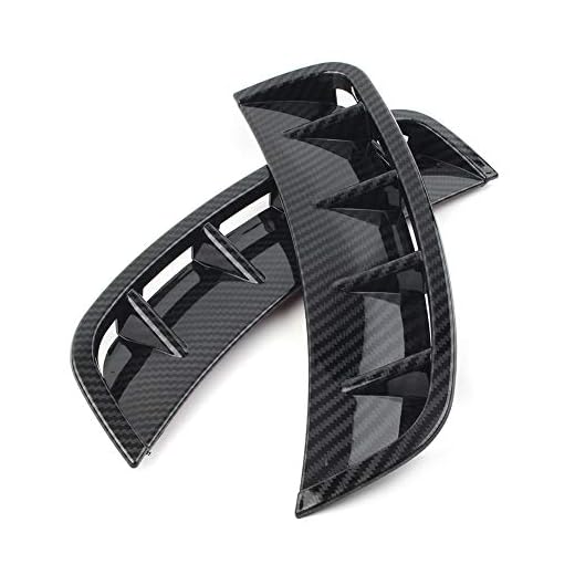 Front Bumper Side Air Vent Trim Cover,Car Bumper Air Vent Splitter Side Fender Spoiler Protector Fit for Mercedes-Benz A-Class W177 4DR Sedan/5D Hatchback AMGSport Model 2019+,Carbon Fiber Pattern