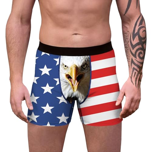 1 or 3 Pack Men's Novelty Boxer Briefs Funny Boxer Shorts Hilarious Gag Gifts Christmas Underwear for Men No Fly3