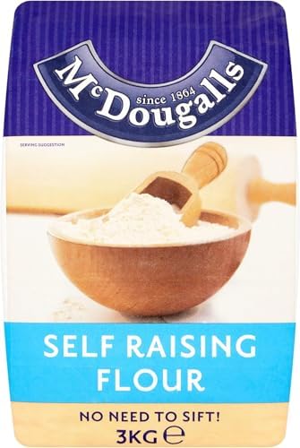 McDougalls Self Raising Flour, Pre-Sifted, 3 Kg Bag (1-Pack)