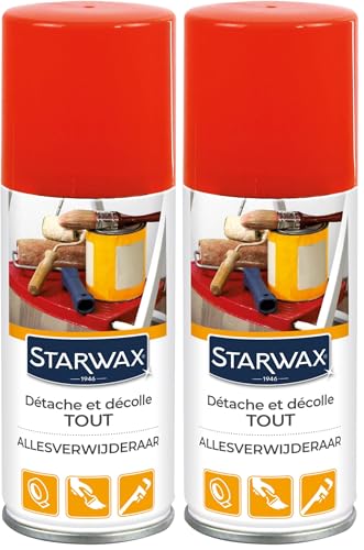 STARWAX - Spray Détachant et Décolle Tout - Elimine les colles et taches tenaces - Idéal avant Lessive - Usage sur Textiles, Cuir, Bois, PVC, Métal -...