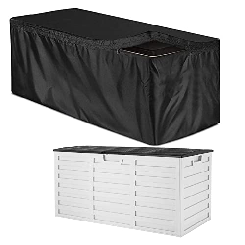 Funda para Baúl De Almacenamiento, Cubierta Protectora de la Caja de Cubierta al Aire Libre con Cremallera, Tapa de Caja de Puente Tapa de Caja...