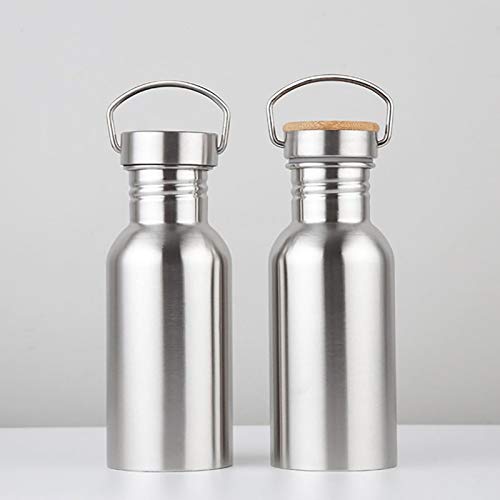 Bouteille de sport portable gourde eau étanche argent voyage randonnée