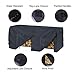 8ft Firewood Rack Cover, Outdoor Heavy Duty Waterproof Wood Pile Cover, 600D Oxford Cloth Log Rack Cover and Tarp for Wood Rack, Fire Wood Storage Covers, Black