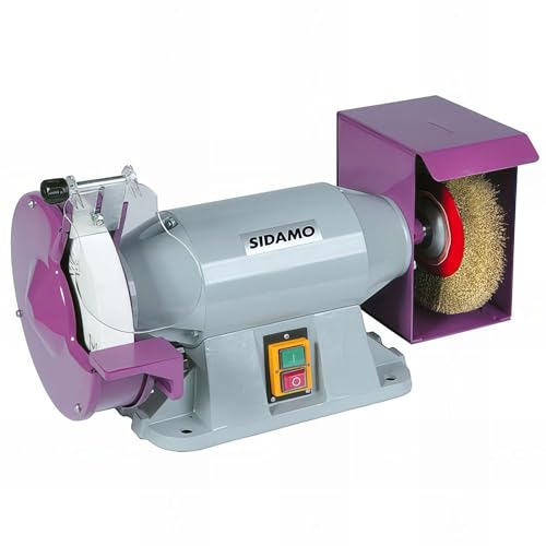 Touret à Meule et Brosse 400V Triphasé Gamme Pro TM200BT SIDAMO