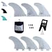 Fiberglass Reinforced Polymer Surfboard Fins - Thruster (3 Fins) FCS or Futures Sizes, Choose Color (White, Futures)