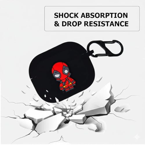 Image of Silicone Cover Compatible with Oneplus Buds Nord 3r (2025), Soft Silicone 360 Full Protection Dust-Proof Shockproof Case Cover with Hook (Cover Only) (CoolPool)