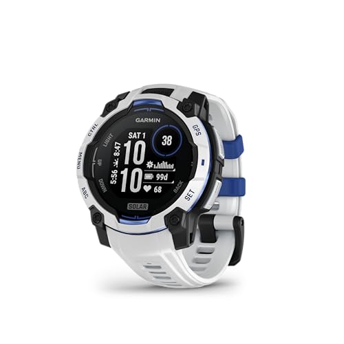 Garmin Instinct 3 45mm SOLAR – Multisport-Smartwatch, 0,9" Display, bis zu 28 Tage Akkulaufzeit, 80+ Sport-Apps, Navigationsfunktion, smarte Features, LED-Taschenlampe, wasserdicht
