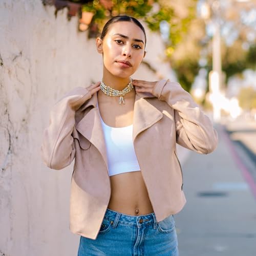 outROAR Gear American Indian Style Bone Choker Necklace, 4 Row White Speckled Traditional Hairpipe Beads, Unisex Adult2