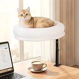GUUSII HOME Letto per Gatti da Scrivania Girevole a 360° Rialzato Amaca Cuccia Gatti da In...