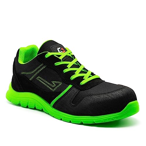 GARSPORT 000MGDS1050019-2180 KAM 17 LOW 1 S1P Hombre NEGRO/VERDE FLUOR EU 38
