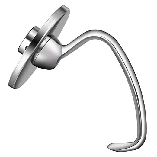 LETOMS Dough Hook for Kitchenaid Stand Mixer 4.5QT and 5QT, Mixer Dough Attachments for Kitchenaid, Stainless Steel, Dishwasher Safe