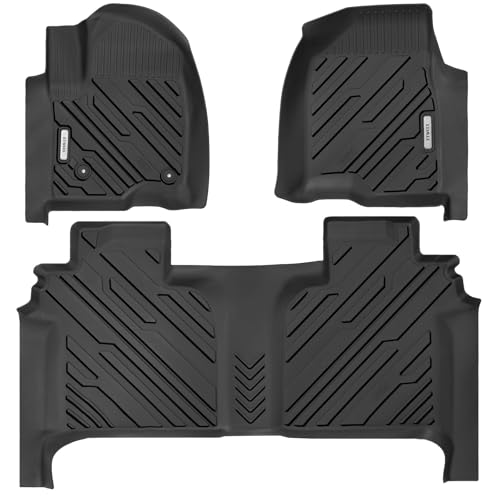 TPE-Floor-Mats-Fit-for-2019-2026-Chevy-SilveradoGmc-Sierra-1500-Crew-Cab TPE Floor Mats Fit for 2019-2026 Chevy Silverado/Gmc Sierra 1500 Crew Cab - Image 1