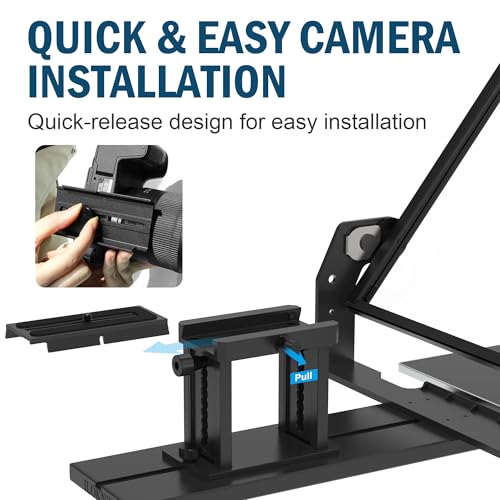 Image of 13 inch Teleprompter for Camera & Tablet with APP Remote Control