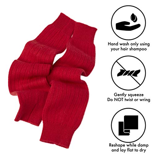 Cashmere Boutique: 100% Pure Cashmere Leg Warmers (Color: Camel Brown, Size: One Size) #TOP5