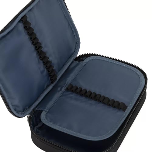 Image of Kipling Womens 100 Pens Printed Case, Organize Accessories, Art Supplies, Makeup, Travel, True Black, 8.25 L X 6 H X 2 D US