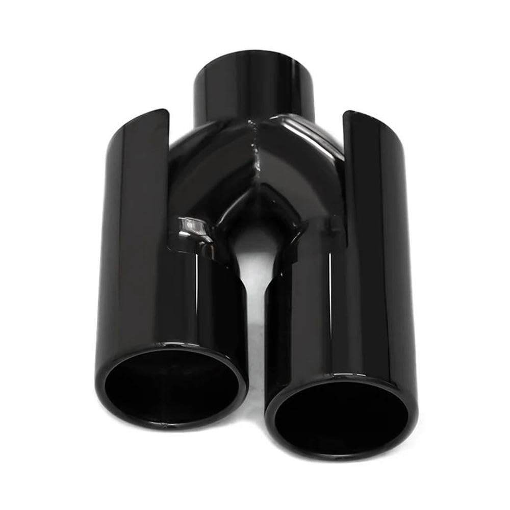 1 Pezzo Di Terminale Di Scarico Doppio In Acciaio Inossidabile Per BMW 535i X1 X3 320i E90 E92 Terminale Di Scarico Marmitta Modifica Dell'auto(Black)