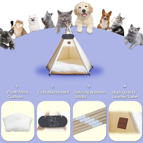 Hundezelt Whiwhi Tipi für Haustiere mit Kissen