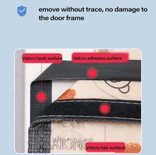 Insulated Magnetic Door Curtain - Waterproof, Windproof Screen for French Doors & Hallways - Energy Efficient, Easy Install, Bug & Draft Blocker