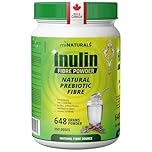 Pure Inulin Fiber Powder, Natural Prebiotic Fibre Supplement, Clear and Taste Free, Increases good bacteria, Chicory Root - 250 DOSES - 648 grams - by miNATURALS