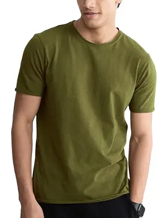 DAMENSCH Men’s Slim Fit Green T-Shirt Olive Green - Image 2