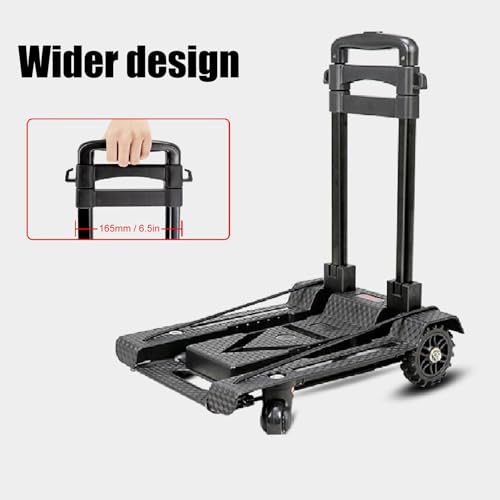 Carretilla plegable de mano, 4 ruedas, capacidad 40 kg miniatura 4