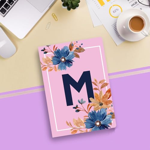 Image of AccuPrints Initial m Premium Soft Bound Notebook Diary |Size 21 x 14.5 cm| for Girls and Women (A5,192 Ruled Pages, 80 GSM) Personal Diary