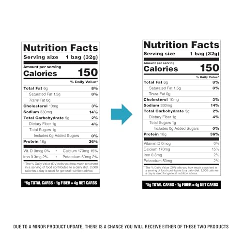 Image of Quest Nutrition Nacho Cheese Tortilla Style Protein Chips, 18g Protein, 4g Net Carb, Low Carb, Gluten Free, 1.1 oz (Pack of 4)