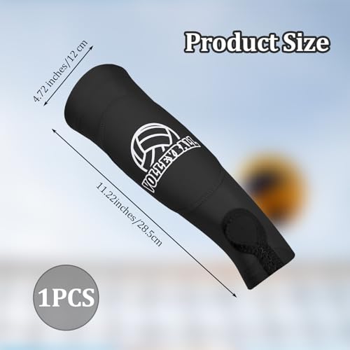 YBEATY Volleyball Armschoner Sport Unterarmschutz Zubehör mit Schutzpolster Daumenloch Pass SchlagUnterarmmanschetten schwarzer Volleyball Handgelenkschutz Schutz Sportarme Unterarm für Damen Herren