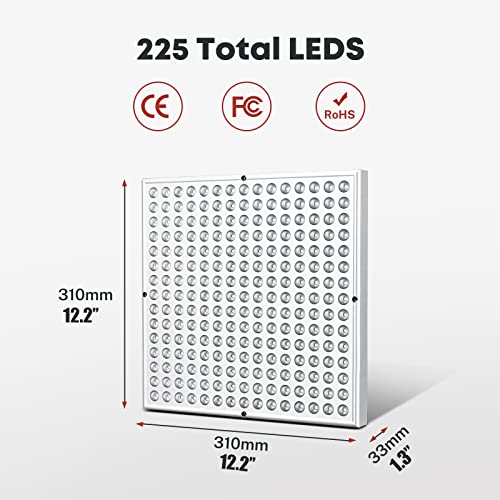 Nooknova 45W Led Red Light Therapy Devices, Deep Red 660Nm And Near Infrared 850Nm Led Light Therapy Combo, Light Therapy Lamp Panel For Face And Body, Skin Beauty, Pain Relief Of Muscles And Joints #TOP1
