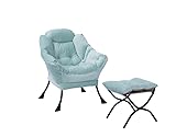 Design ergonomique : ce fauteuil de lecture confortable dispose d'un design ergonomique, et le dossier incliné et les accoudoirs incurvés s'adaptent à la forme du corps et forment un système de soutien à quatre niveaux pour « la tête, le dos, les hanches et les jambes » qui répartit la pression corporelle et améliore la circulation sanguine en position allongée prolongée.