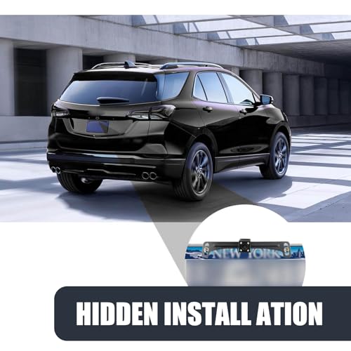 Image of 1 PCS Car License Plate Support, Driving Recorder Metal Bracket, Reversing Camera Installation Bracket, Universal for Most Cars (Black)