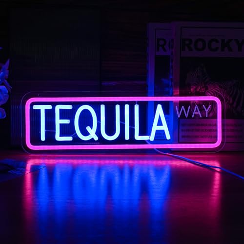 Image of Tequila Way Neon Sign USB LED for Home Bar & Man Cave Decor