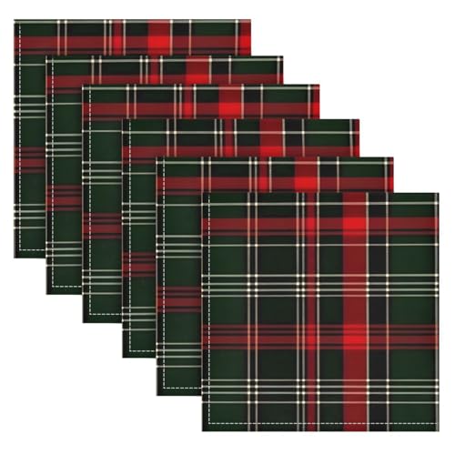 Servilletas de Tela Cuadradas Multicolor Set x6 20x20 in miniatura 2