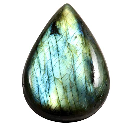 Labradorite véritable 71,65 carats cabochon anti-fissures pour sertissage réussi