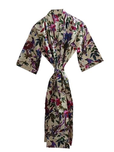 Peignoir kimono femme d'inspiration indienne pour sublimer vos journées à la plage et au spa