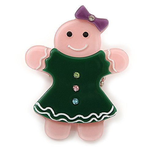 Broche de jengibre de cristal rosa el regalo perfecto para fechas especiales