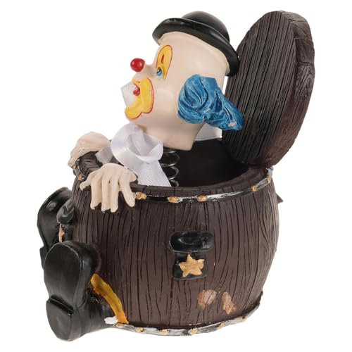 Statuette de clown en résine pour égayer votre bureau ou étagère de salon - 2