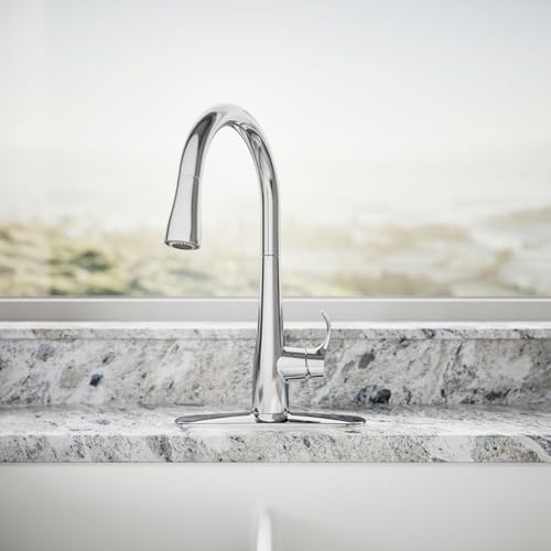 Image of KOHLER Simplice Response Touchless Pull Down Kitchen Faucet in Polished Chrome, K-22036-CP