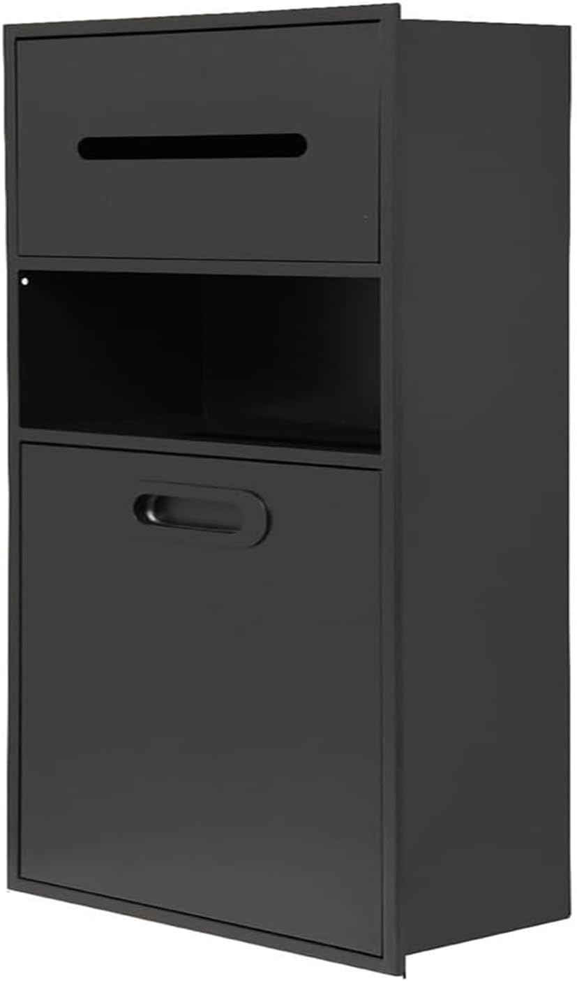 Niche de douche étagère de douche encastrée noir inox organisateur de salle de bain